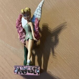 Disney / Jim Shore Tinker Bell August Sculpture - Pink and Green